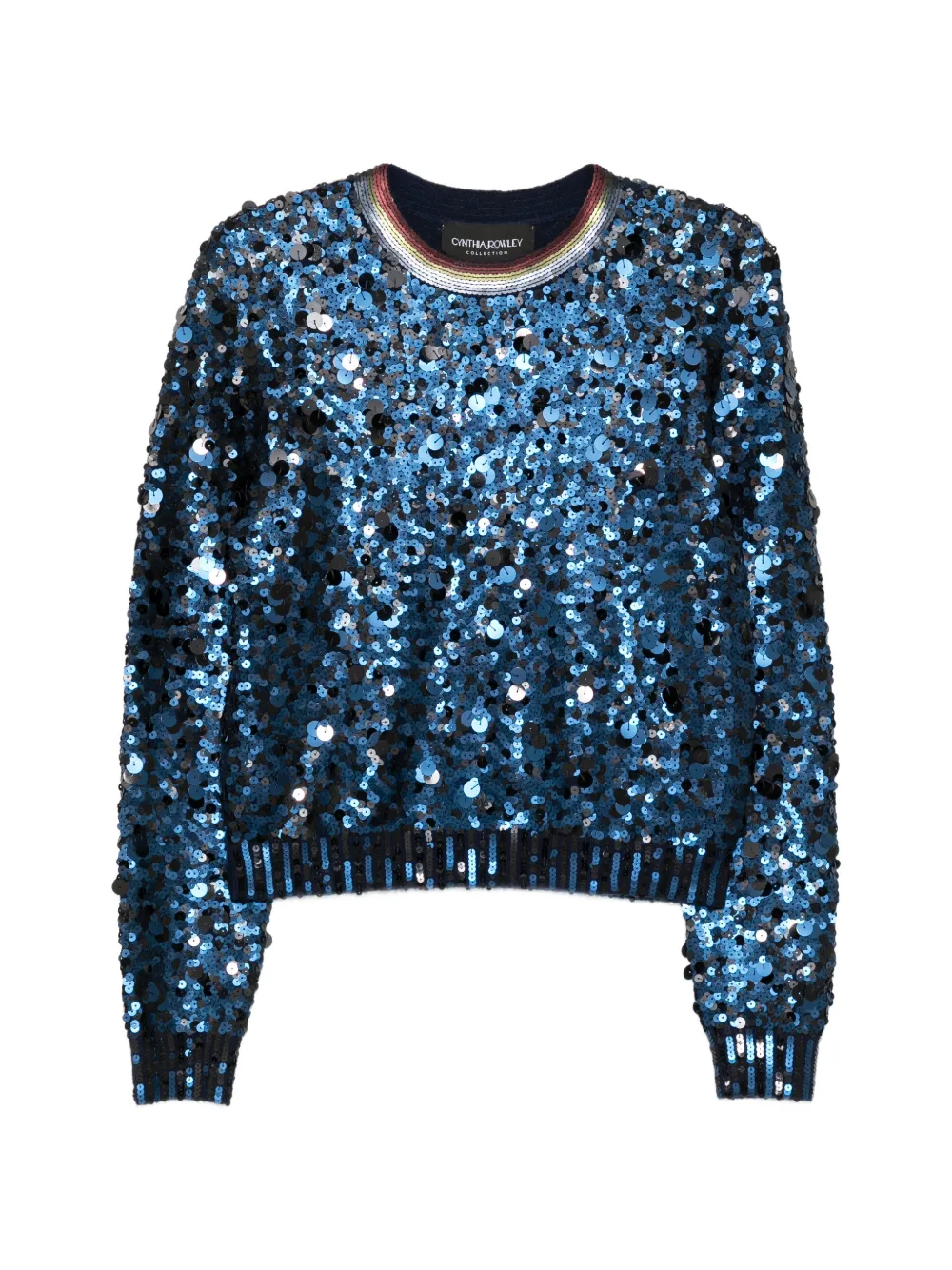 Cynthia Rowley Pullover mit Pailletten - Blau