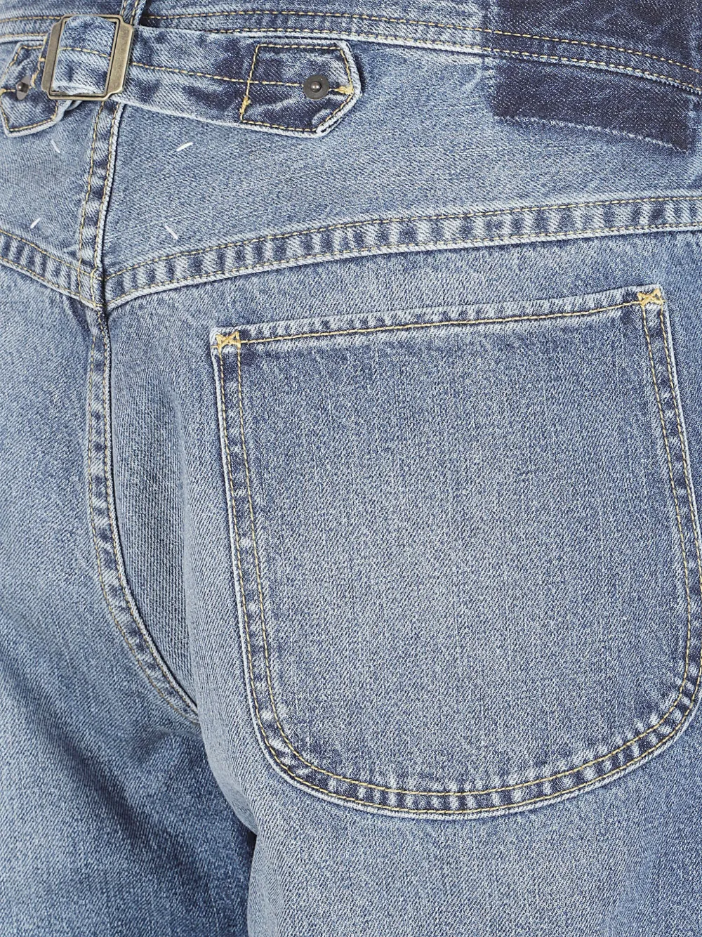 Maison Margiela バックル ストレートジーンズ | ブルー | FARFETCH JP