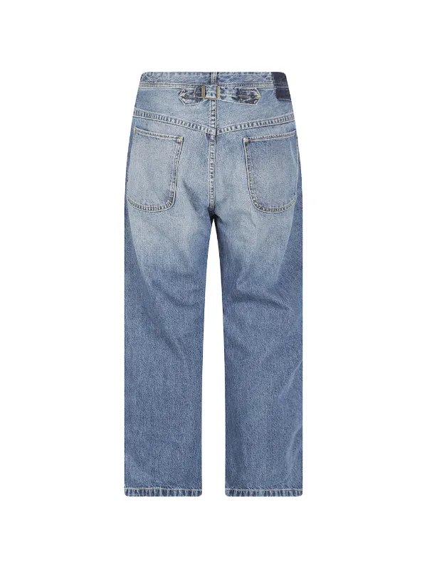 Maison Margiela バックル ストレートジーンズ | ブルー | FARFETCH JP