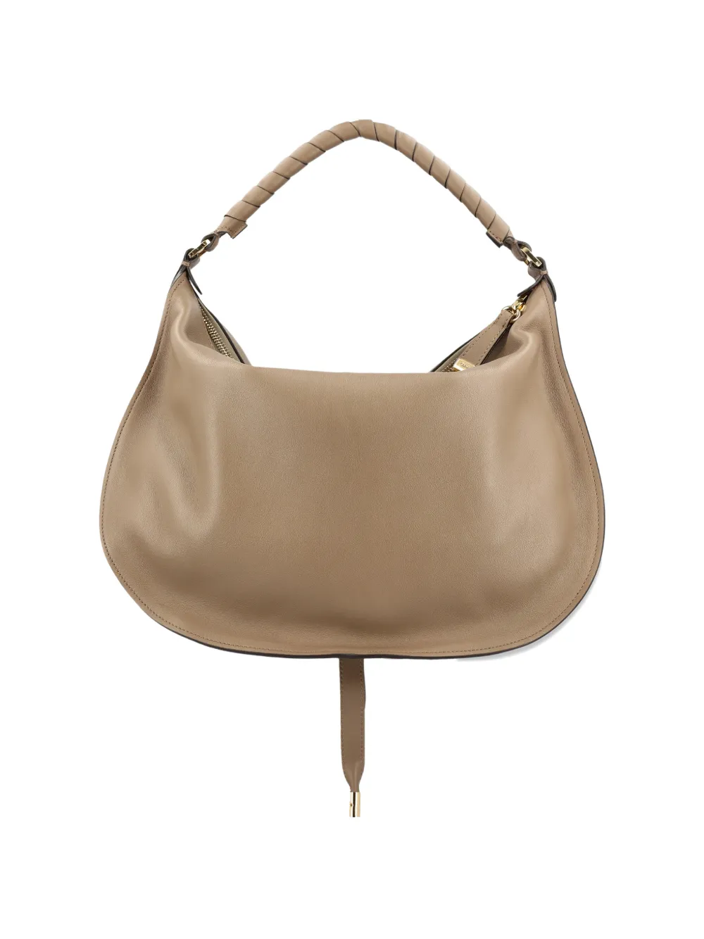 Chloé Marcie schoudertas met stiksel Beige