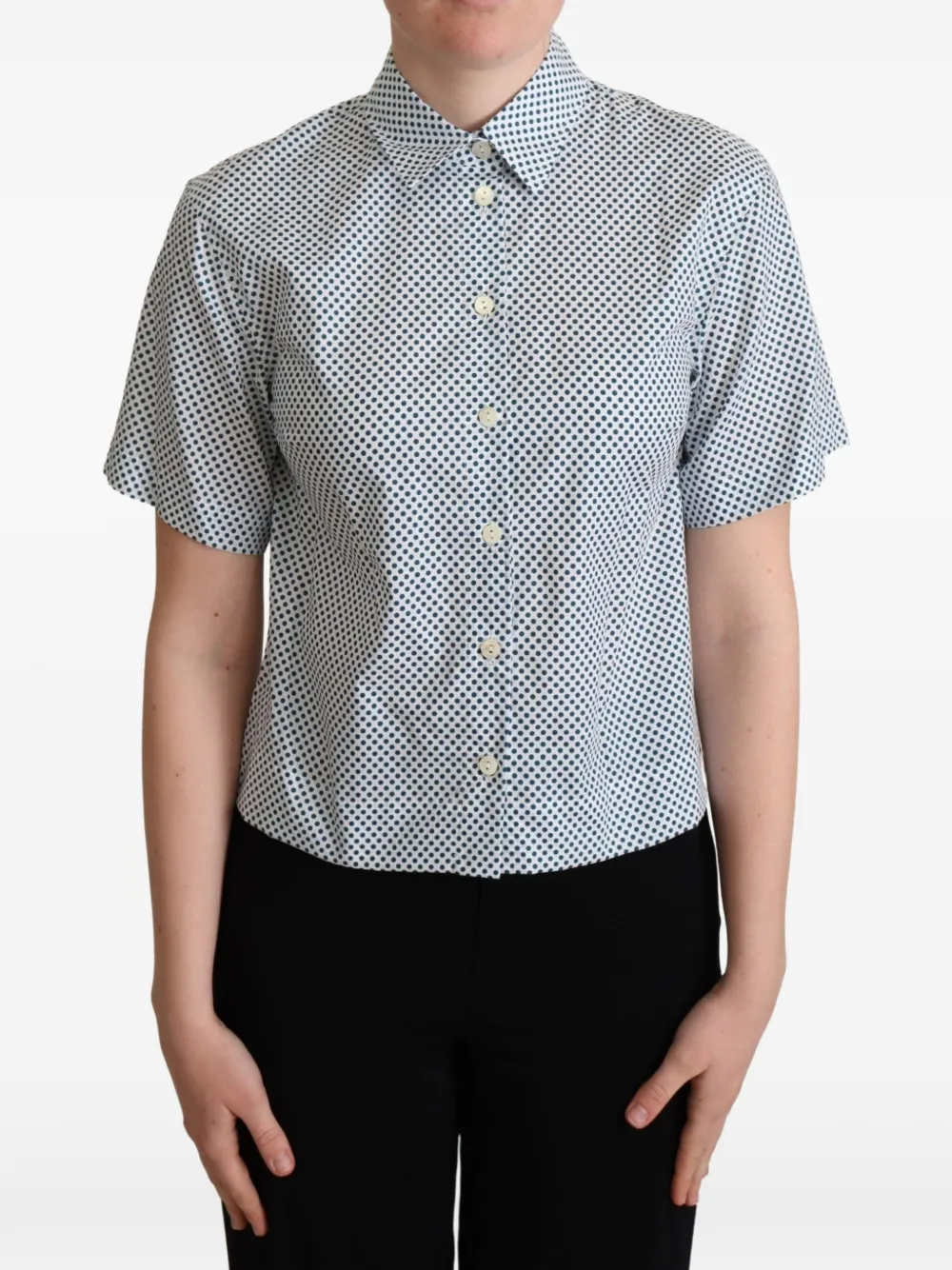 Dolce & Gabbana Camicia a pois - Bianco