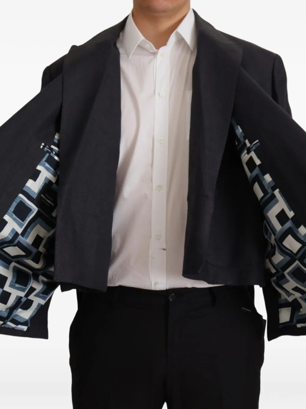 Dolce & Gabbana Blazer met dubbele rij knopen Blauw