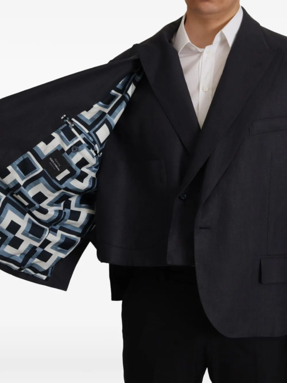 Dolce & Gabbana Blazer met dubbele rij knopen Blauw