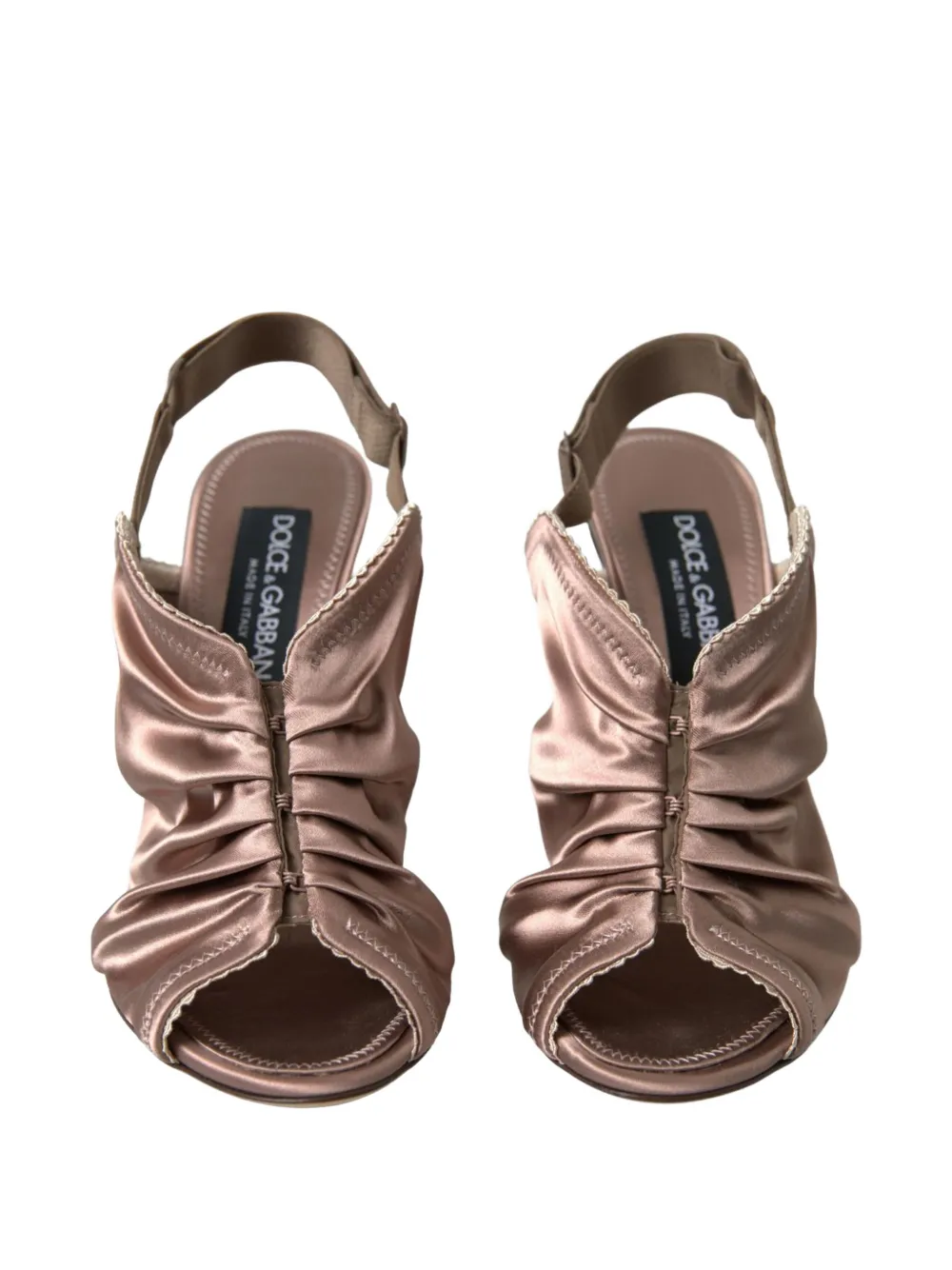 Dolce & Gabbana Gesmockte pumps in korset-stijl Beige