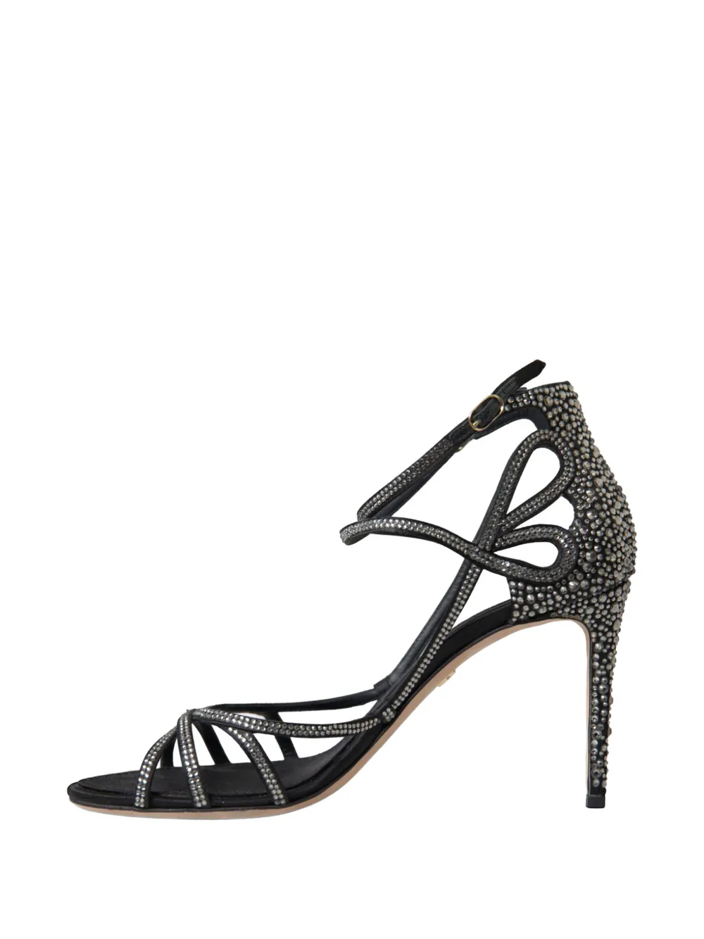 Dolce & Gabbana Sandalen verfraaid met kristallen Zwart