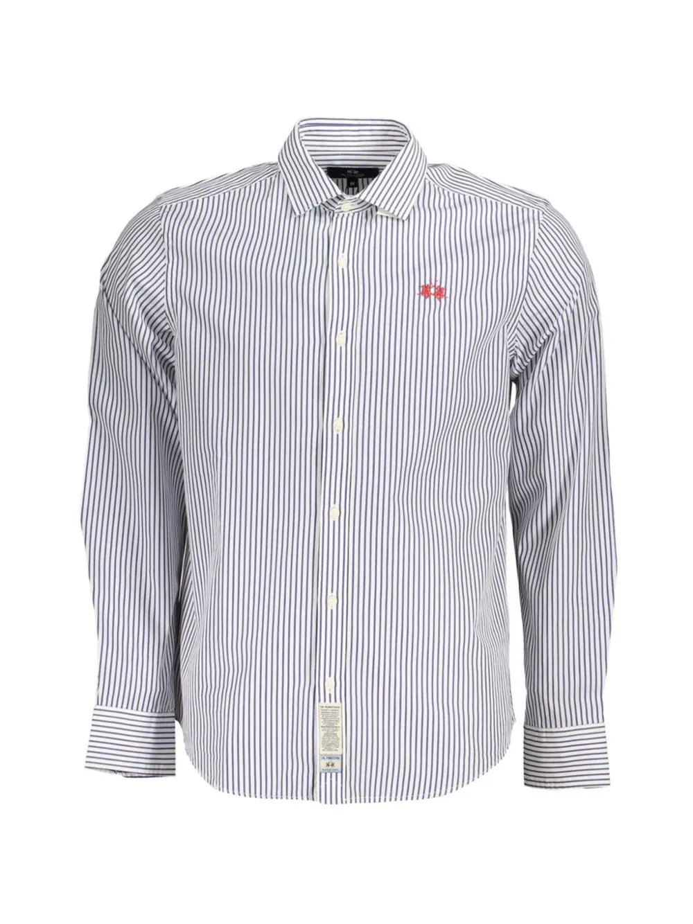 La Martina striped embroidered shirt