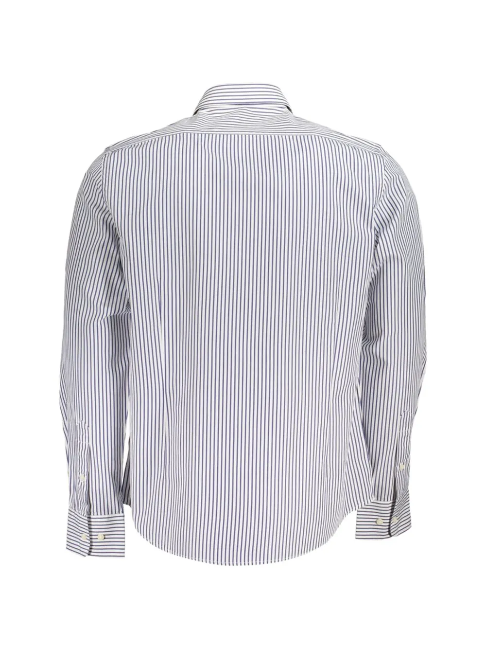 La Martina striped embroidered shirt Wit