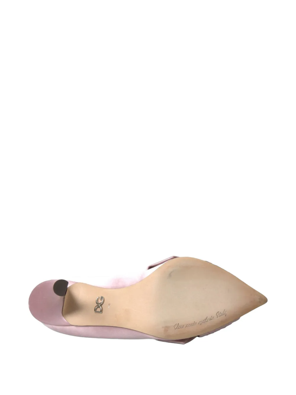 Dolce & Gabbana Pumps met puntige neus en strik Roze
