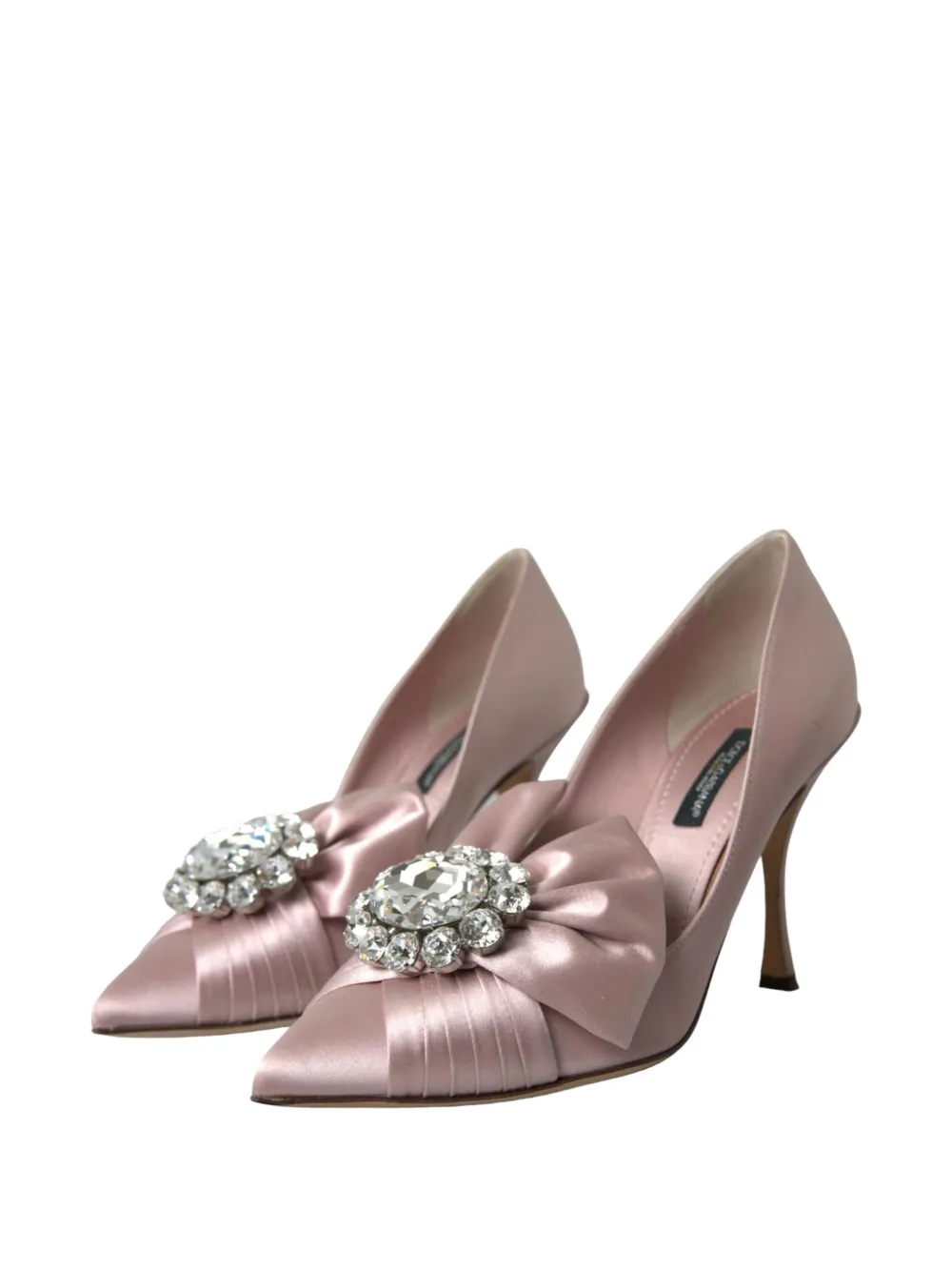Dolce & Gabbana Pumps met puntige neus en strik Roze