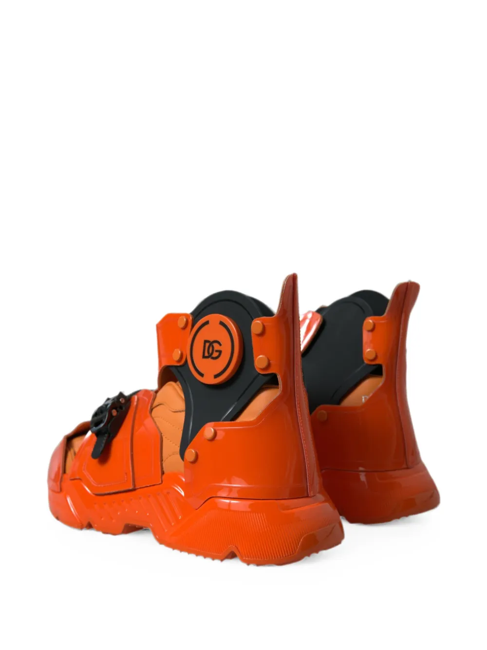 Dolce & Gabbana Portofino chunky high-top sneakers Oranje