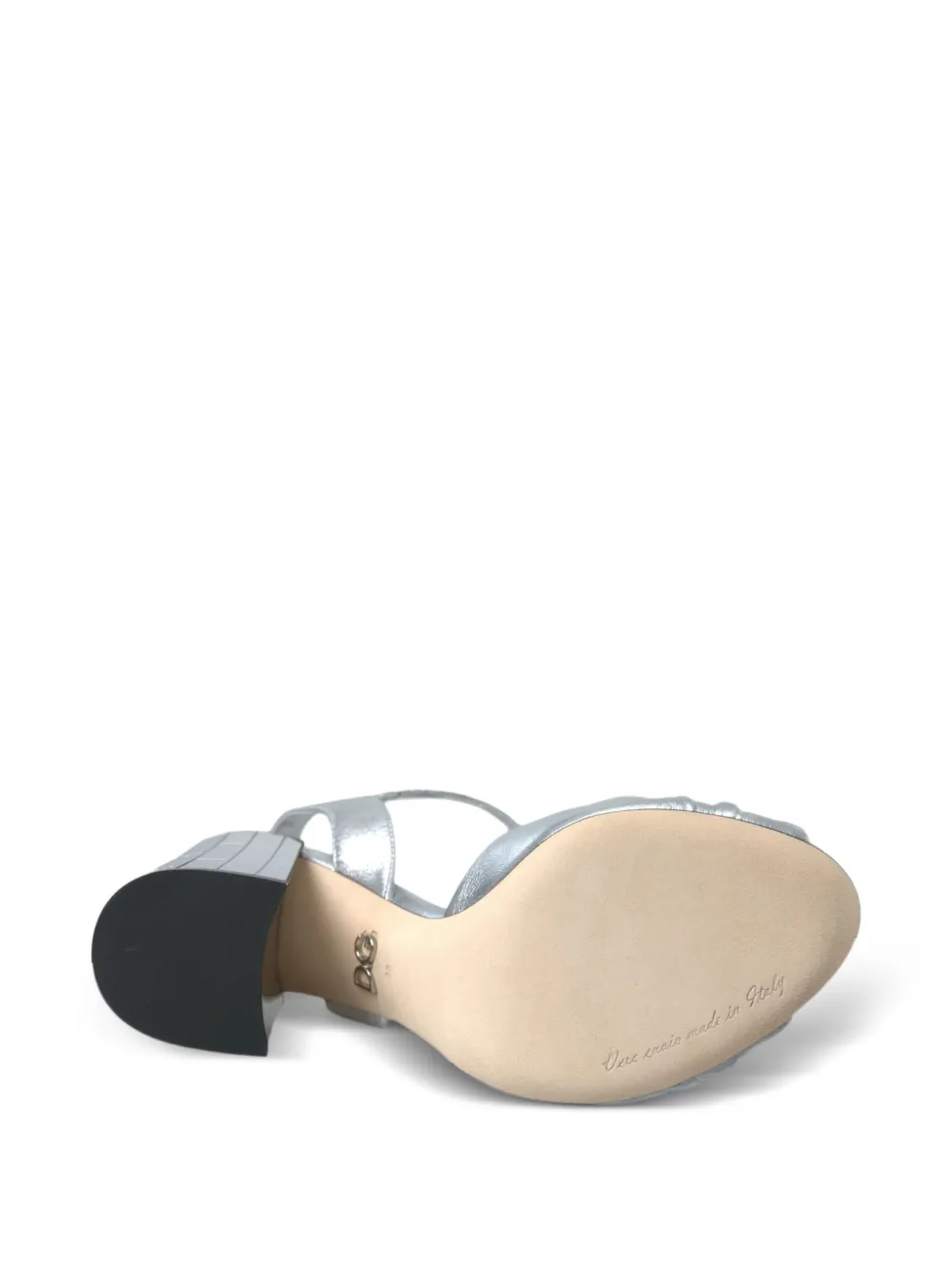 Dolce & Gabbana Metallic sandalen Zilver