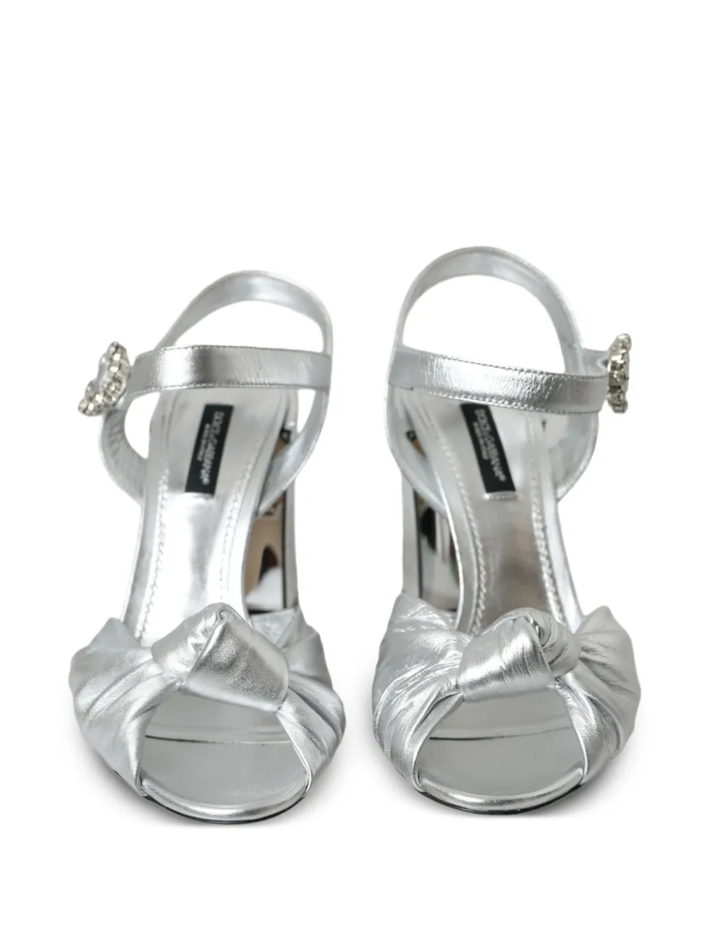 Dolce & Gabbana Metallic sandalen Zilver