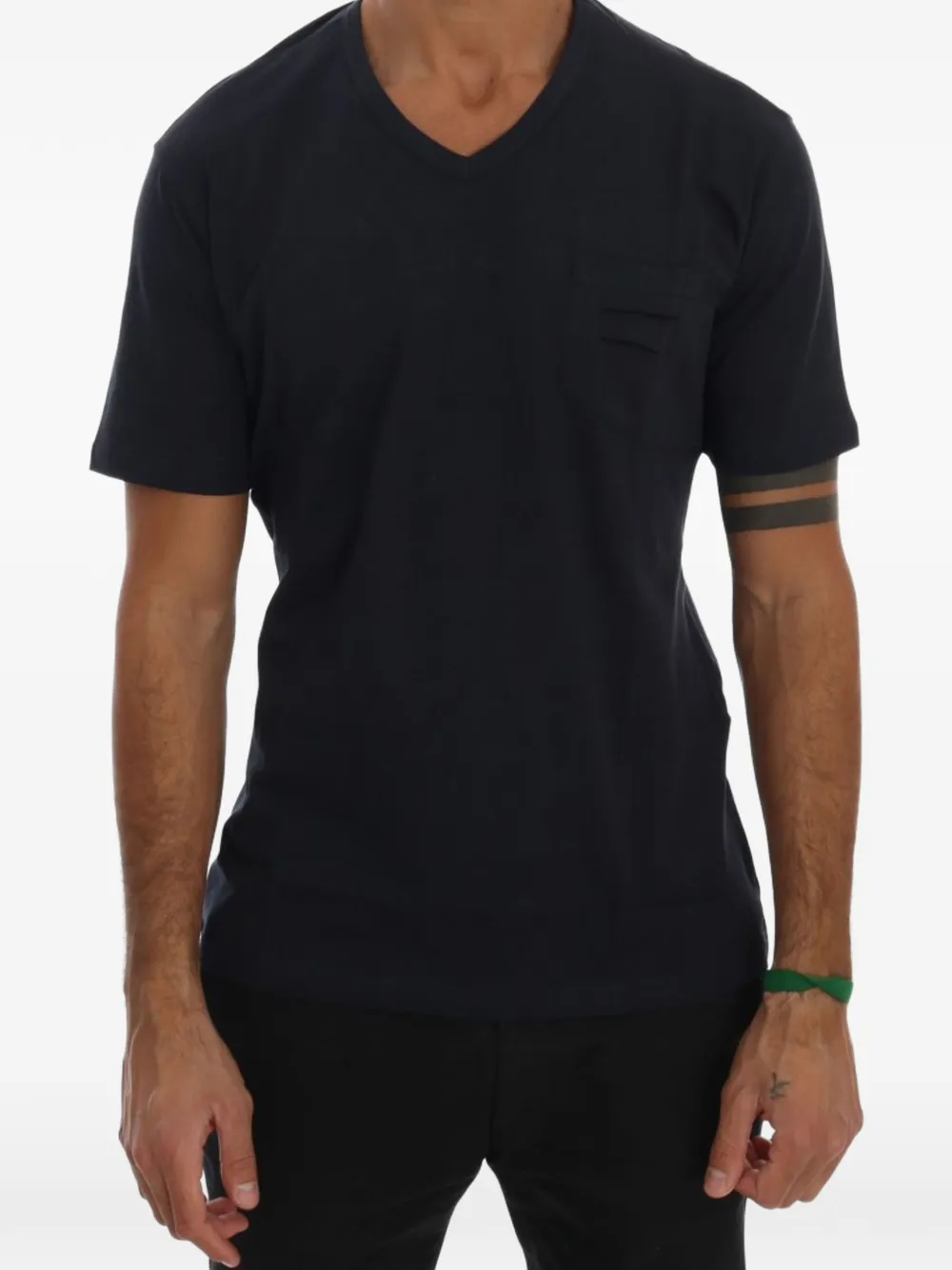 Daniele Alessandrini T-shirt con taschino - Blu