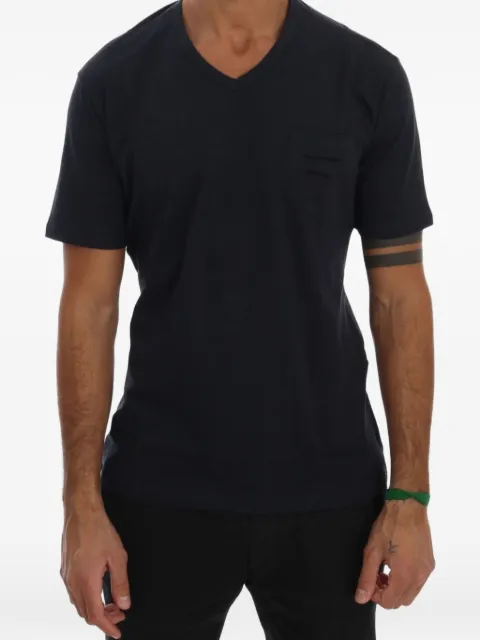 Daniele Alessandrini patch-pocket V-neck T-shirt