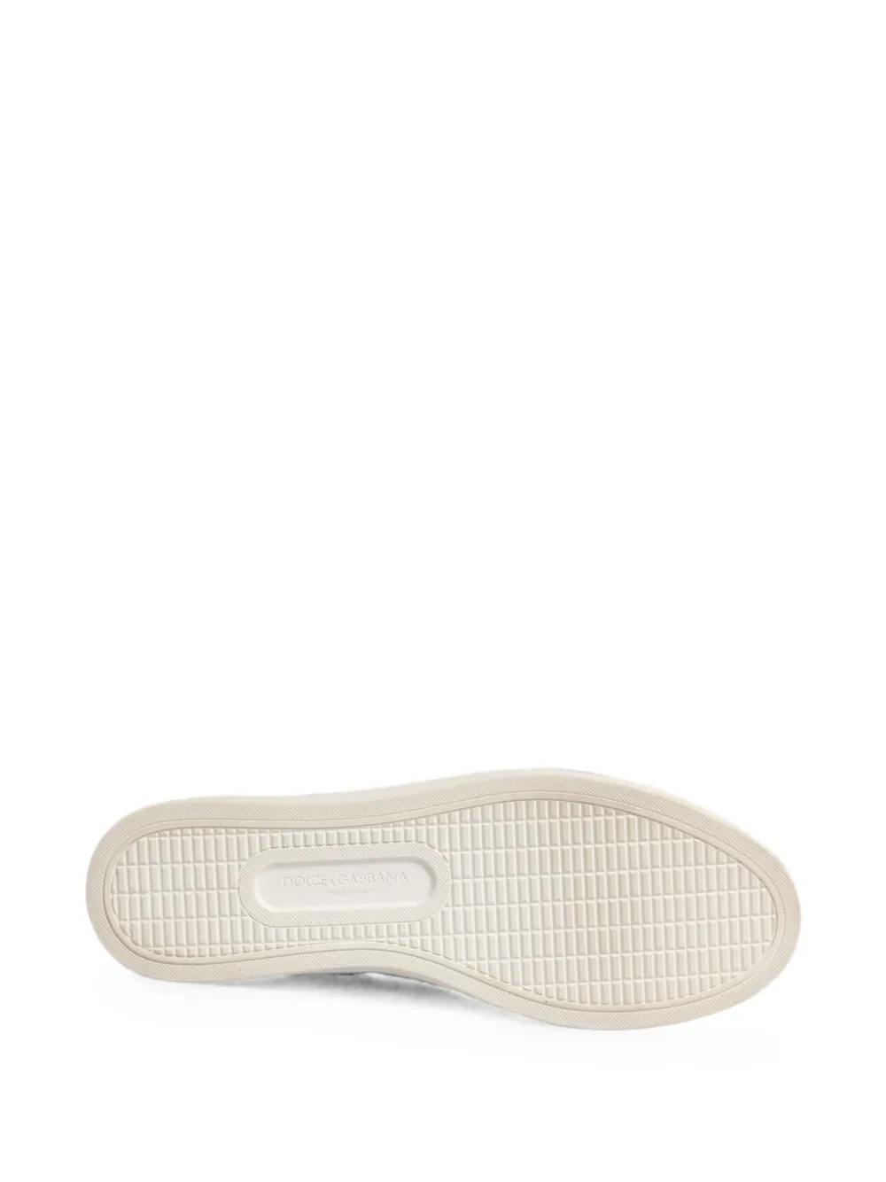 Dolce & Gabbana Leren sneakers met logopatch Wit