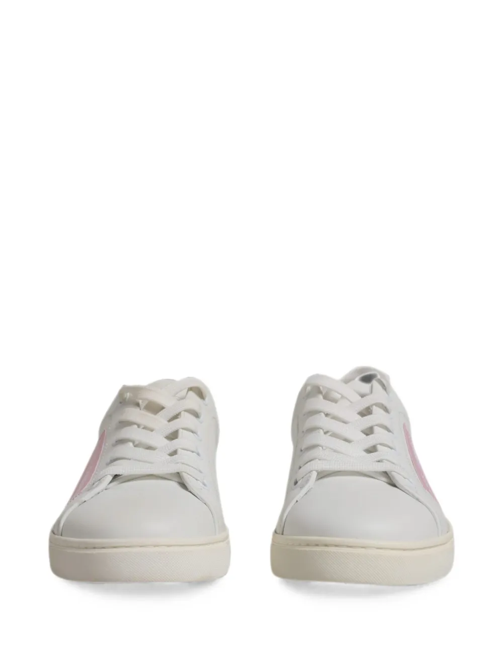 Dolce & Gabbana Leren sneakers met logopatch Wit