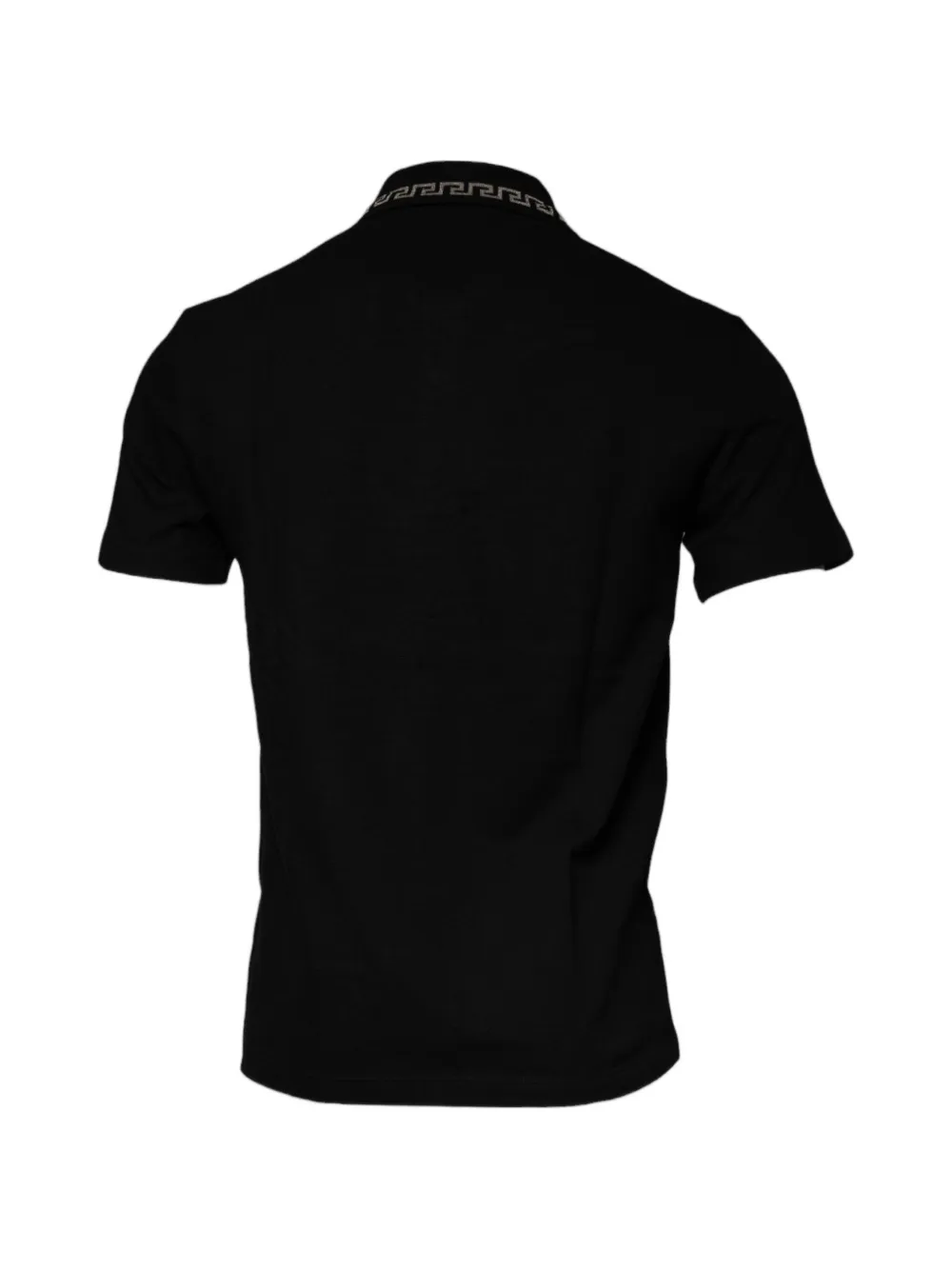 Versace Poloshirt met Greca afwerking Zwart