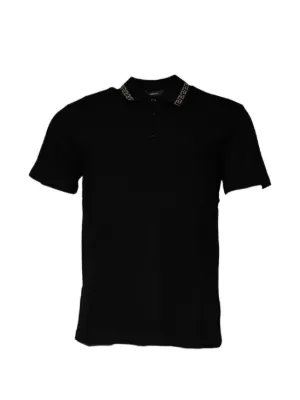 Versace エンブロイダリーポロTシャツ | ブラック | FARFETCH JP