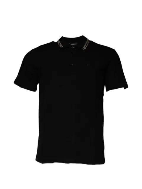 Versace playera tipo polo con ribete Greca