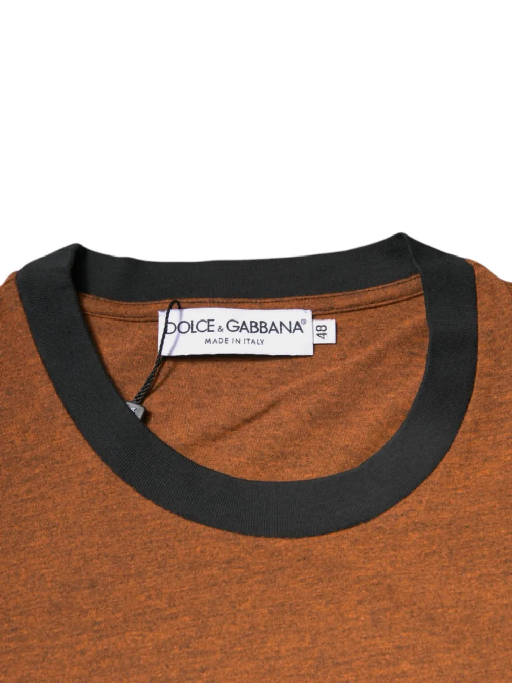 Dolce & Gabbana DG Logo T-shirt met ronde hals Bruin