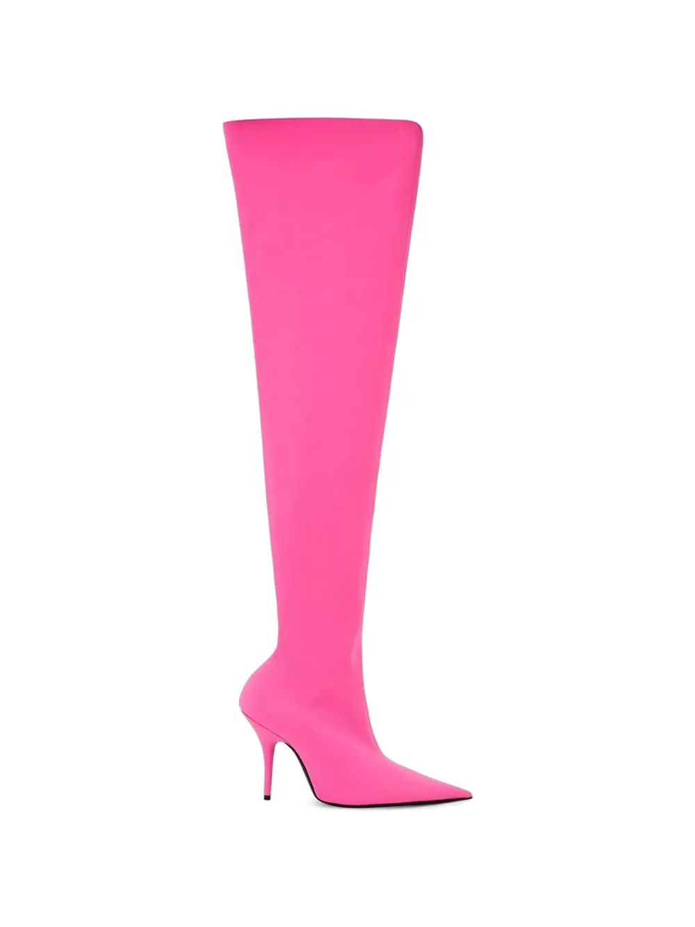 Balenciaga pointed-toe knee-high boots Roze