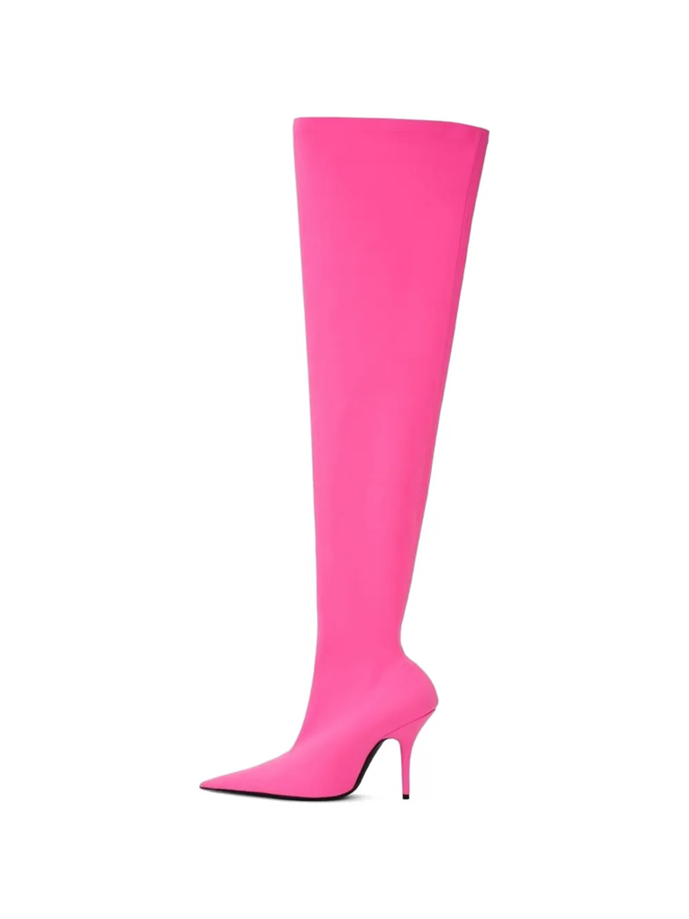 Balenciaga pointed-toe knee-high boots Roze