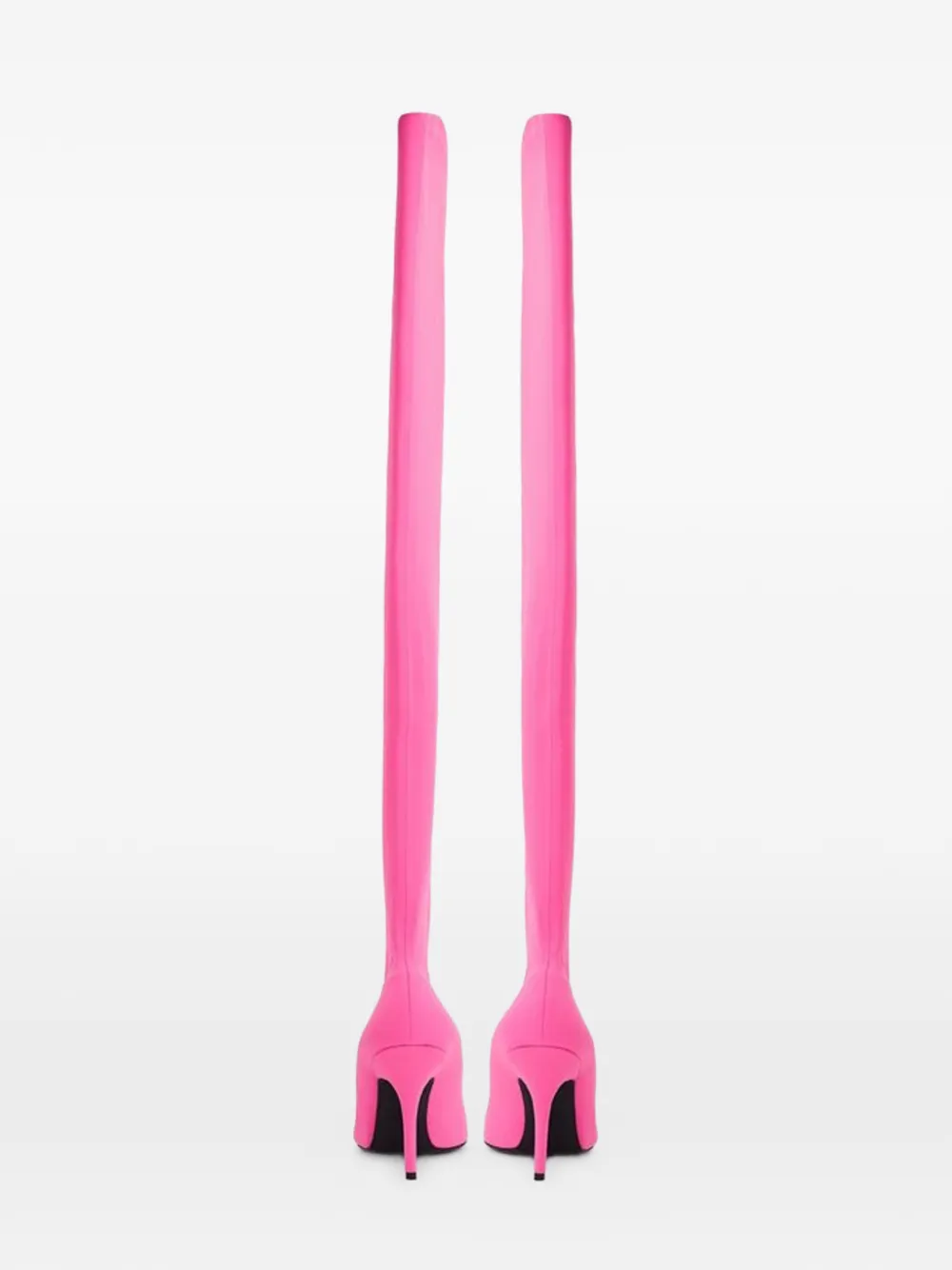 Balenciaga pointed-toe knee-high boots Roze