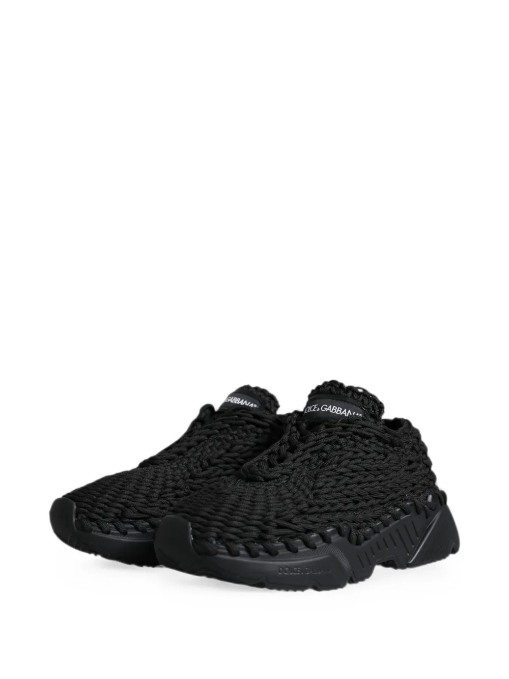 Dolce & Gabbana Daymaster gebreide sneakers Zwart