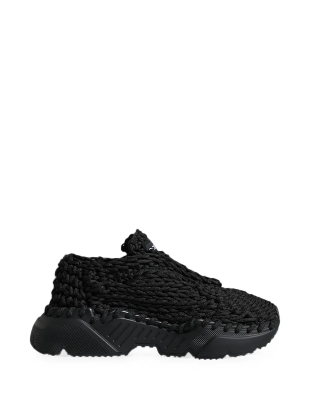 Dolce & Gabbana Gestrickte Daymaster Sneakers - Schwarz