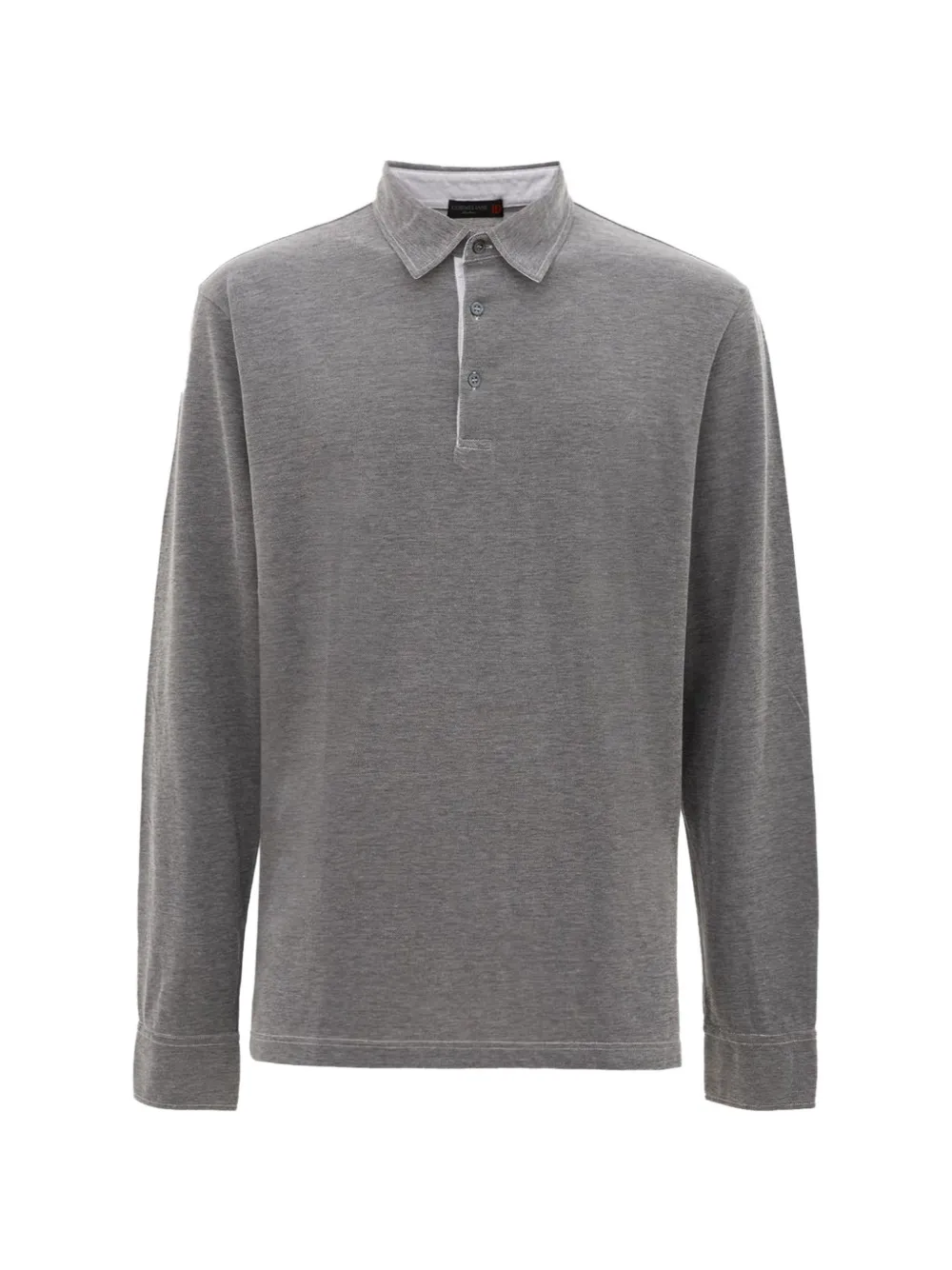 Corneliani Long-sleeve Polo Shirt In Multi
