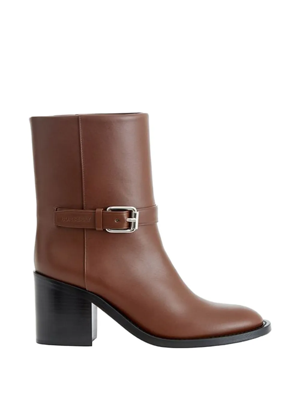 Burberry buckle-detail leather ankle boots