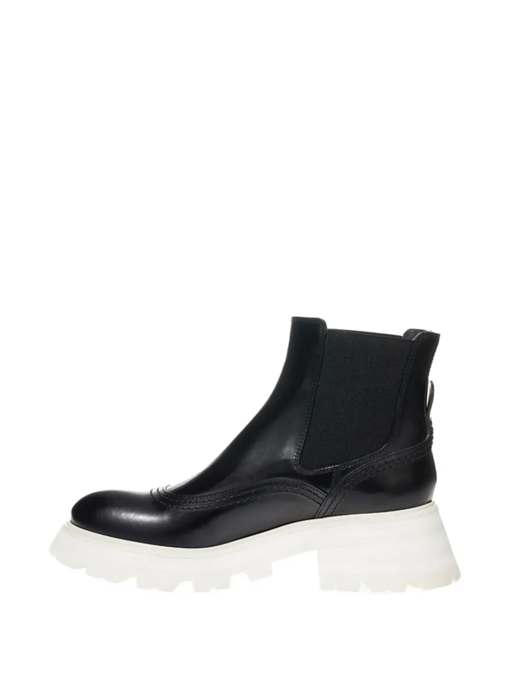 Alexander McQueen brogue-detail Chelsea boots Zwart