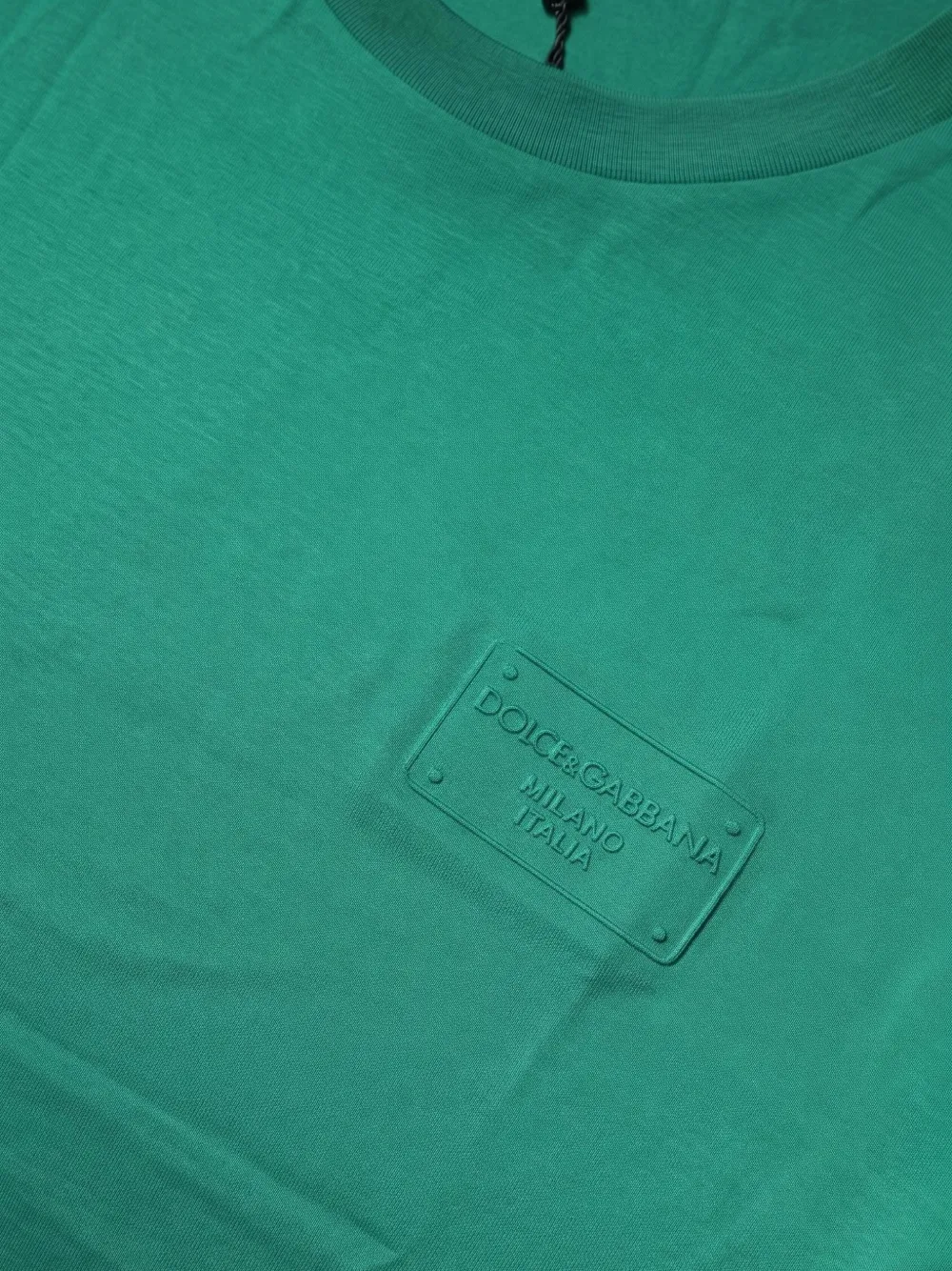 Dolce & Gabbana logo-plaque T-shirt Groen
