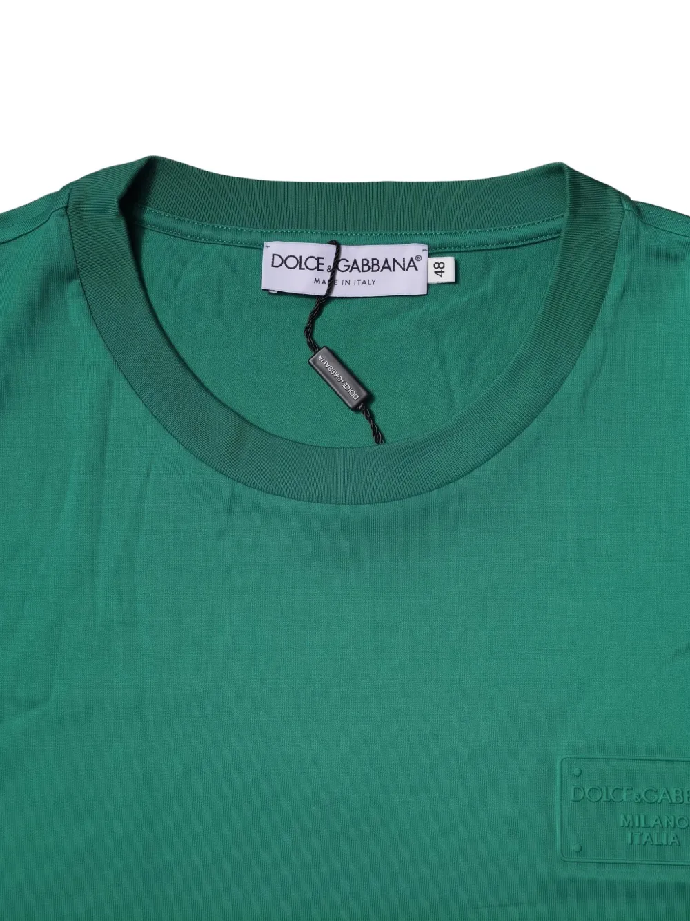 Dolce & Gabbana logo-plaque T-shirt Groen