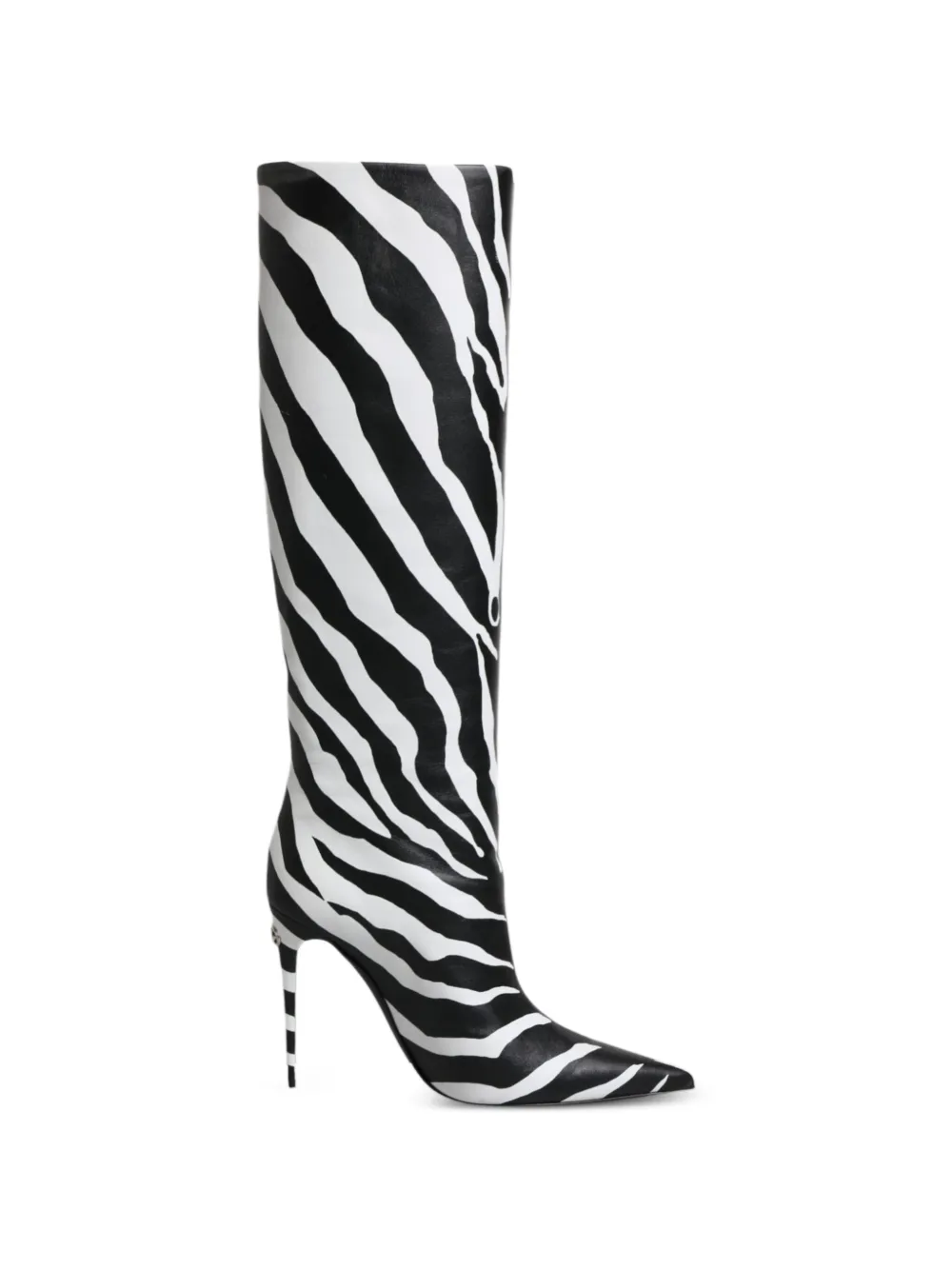 Dolce & Gabbana zebra-print leather boots
