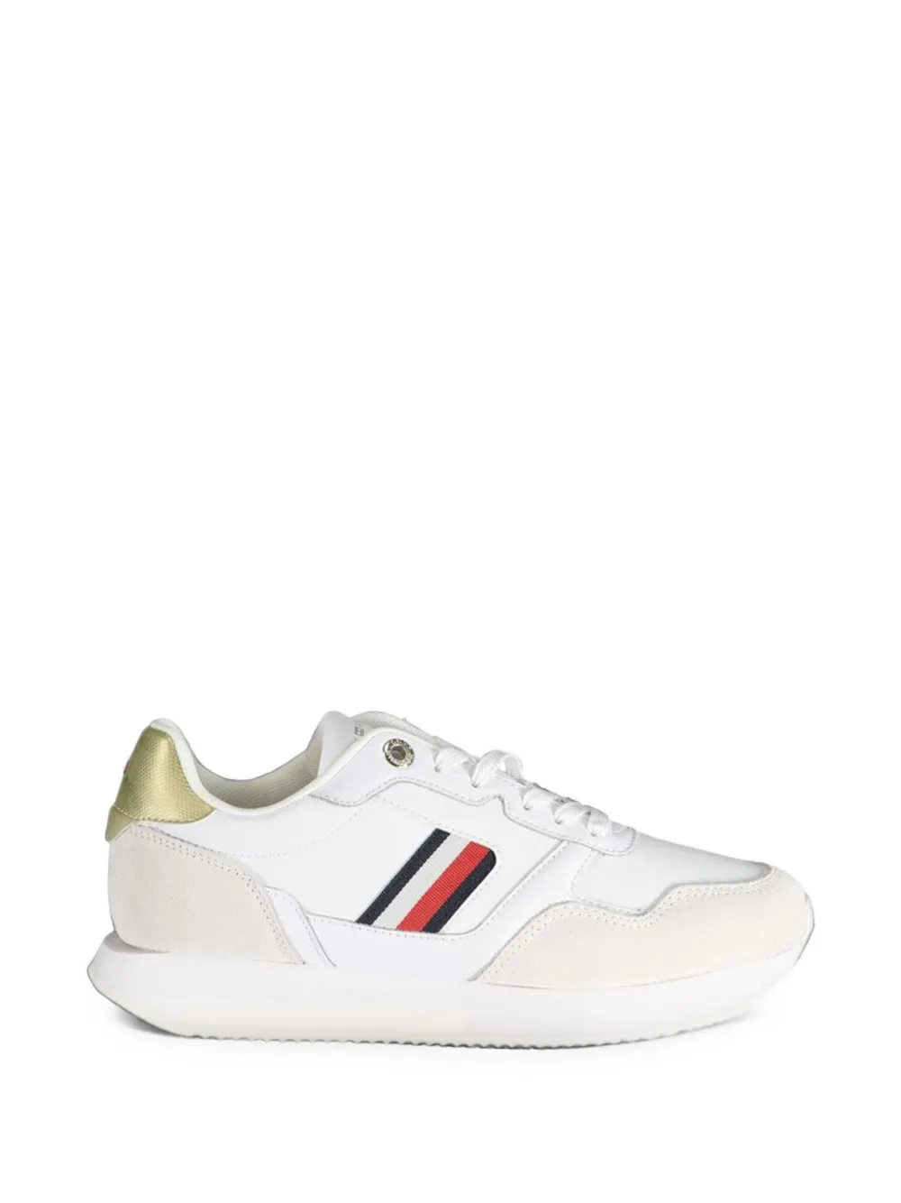Tommy Hilfiger leather suede-panel sneakers
