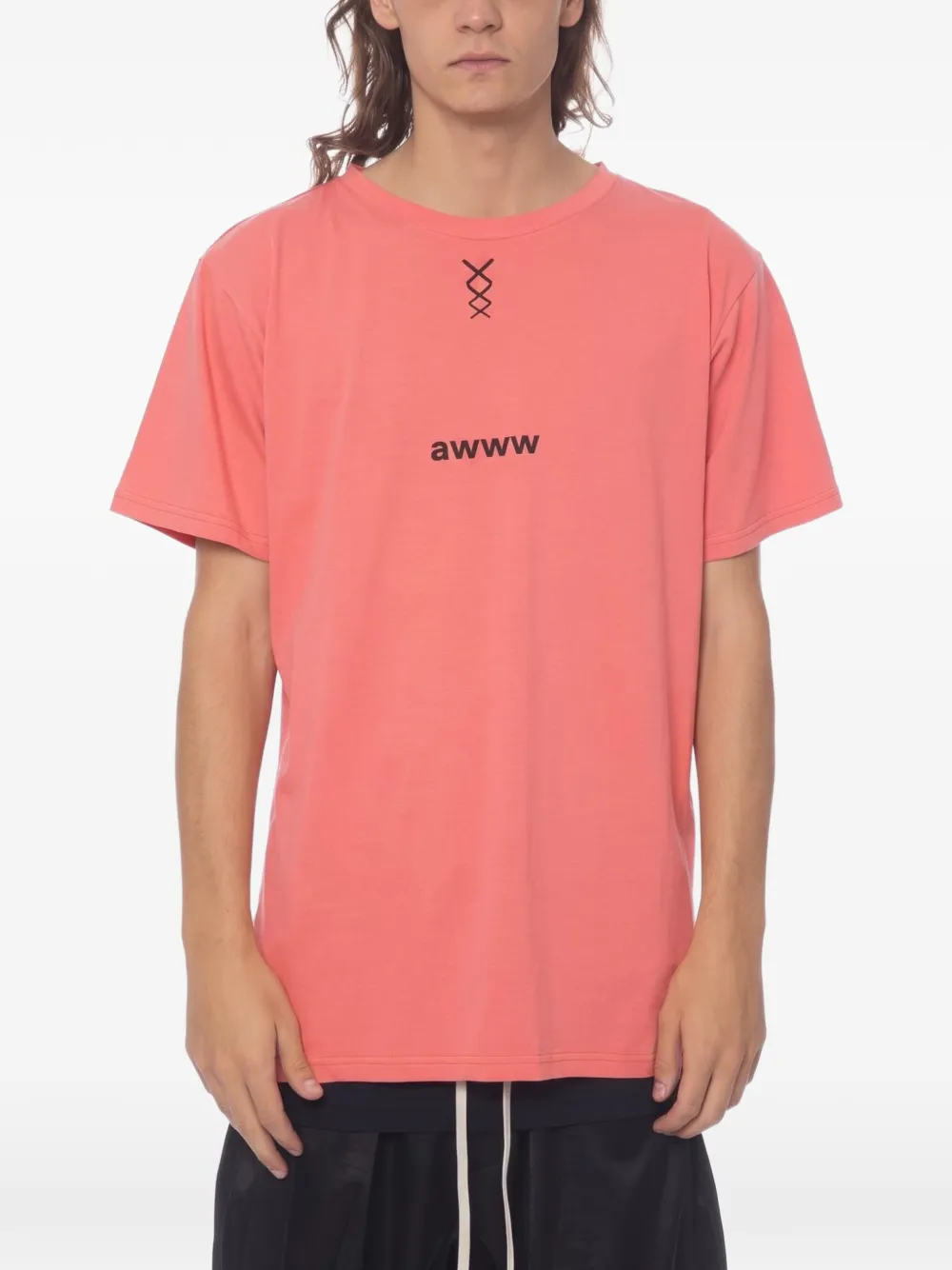 Nicolò Beretta T-Shirt mit grafischem Print - Rosa
