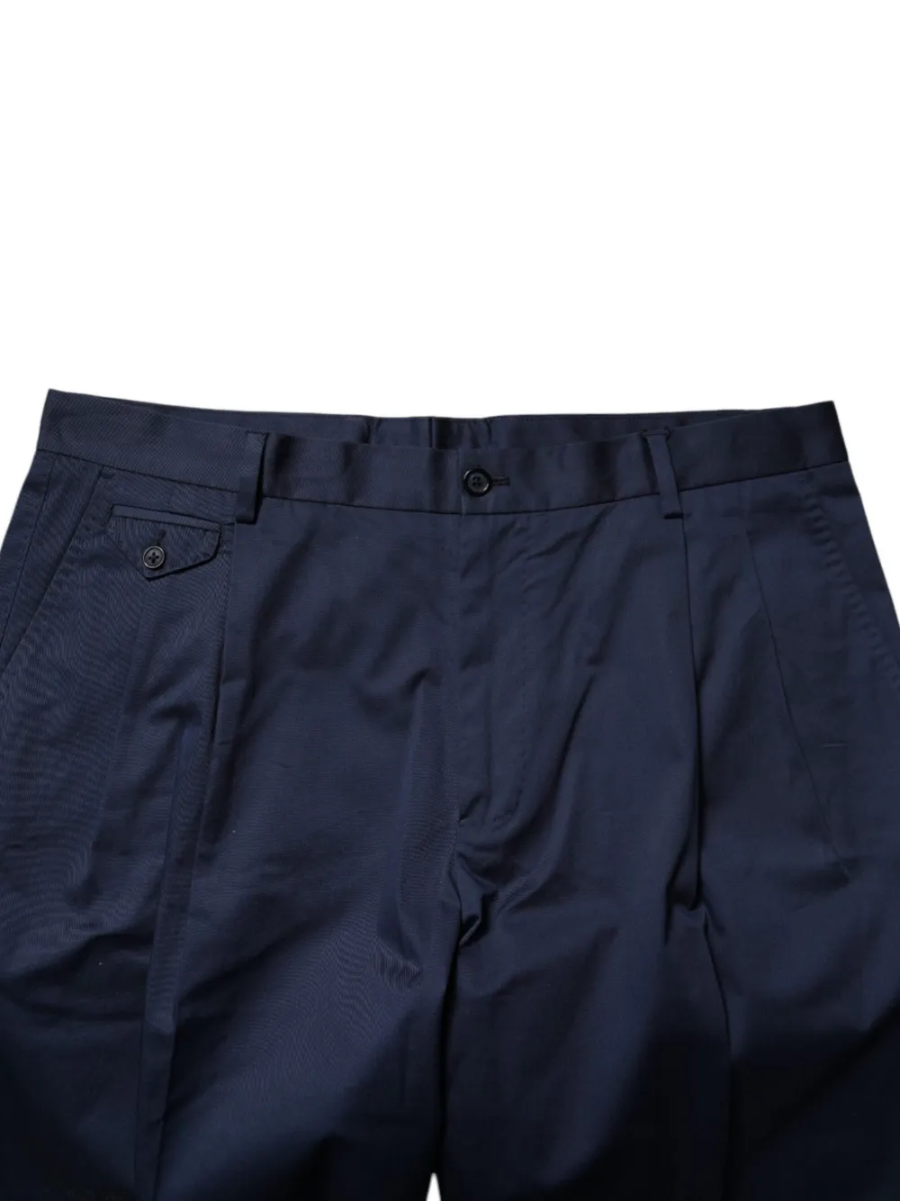 Dolce & Gabbana Geplooide katoenen shorts Blauw