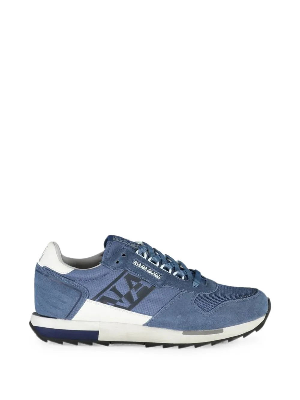 Napapijri Race suede-panelled sneakers Blauw