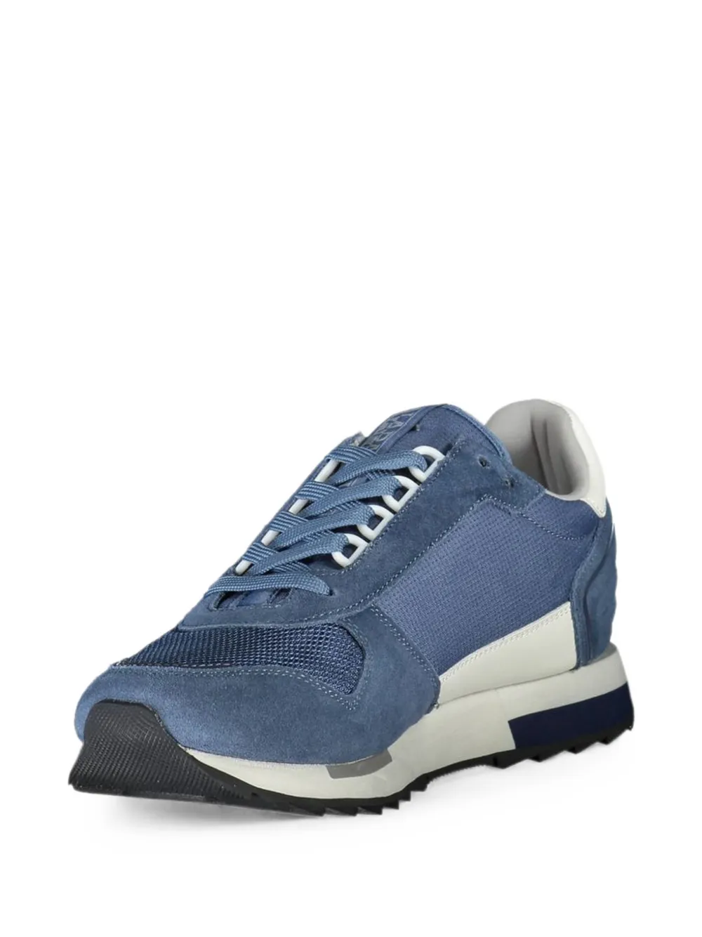Napapijri Race suede-panelled sneakers Blauw