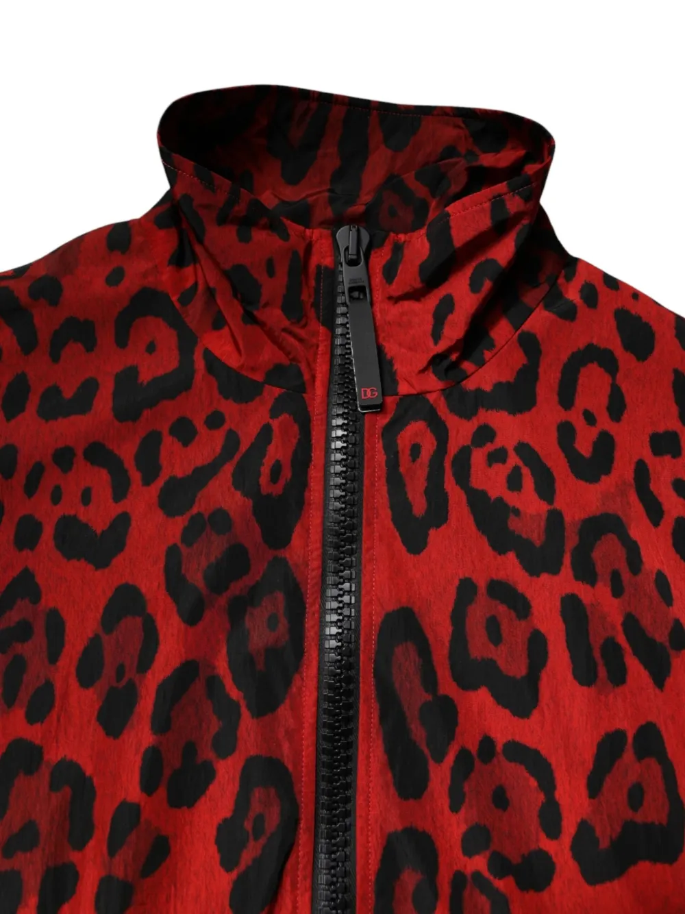 Dolce & Gabbana Bomberjack met luipaardprint Rood