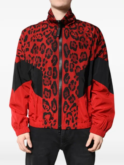 Dolce & Gabbana Bomber con stampa leopardata