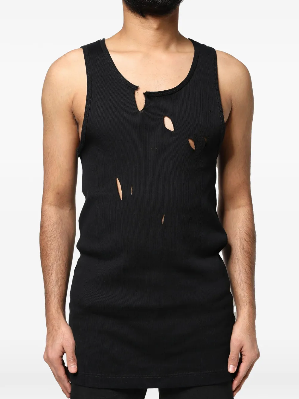 Dolce & Gabbana Canotta con effetto vissuto - Nero