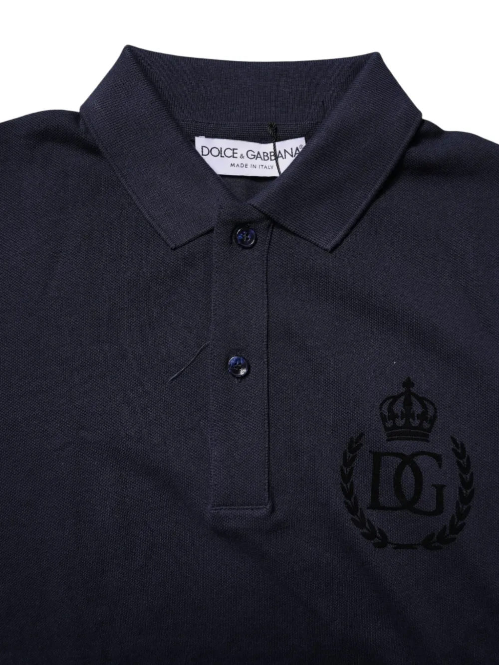 Dolce & Gabbana Poloshirt met geborduurd logo Blauw