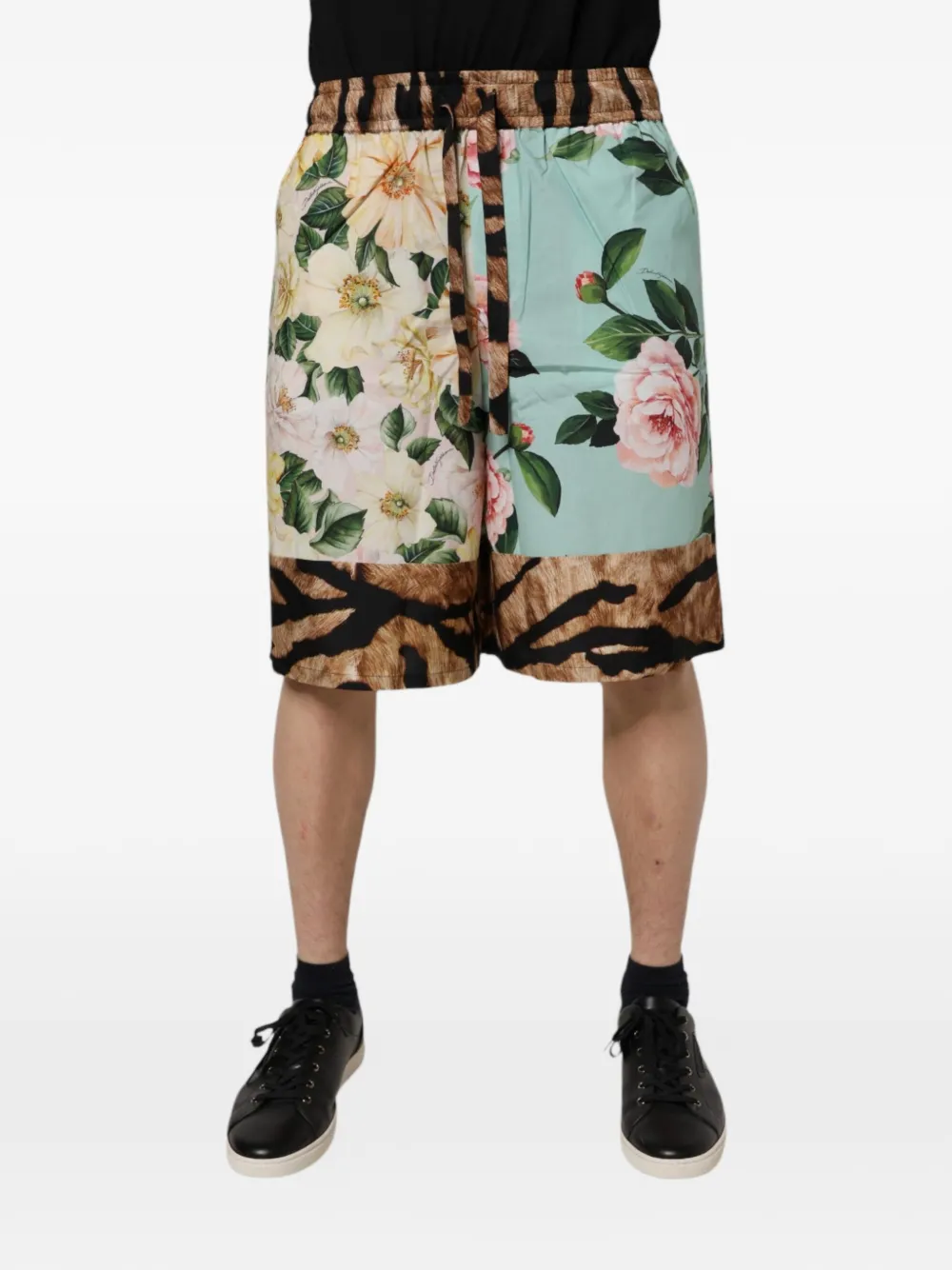Dolce & Gabbana Shorts a fiori - Toni neutri