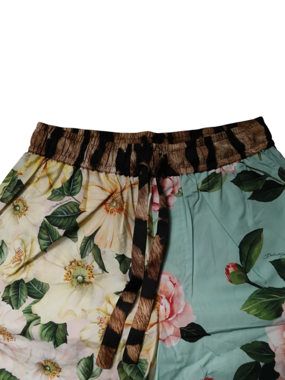 Dolce & Gabbana Shorts met bloemenprint Beige