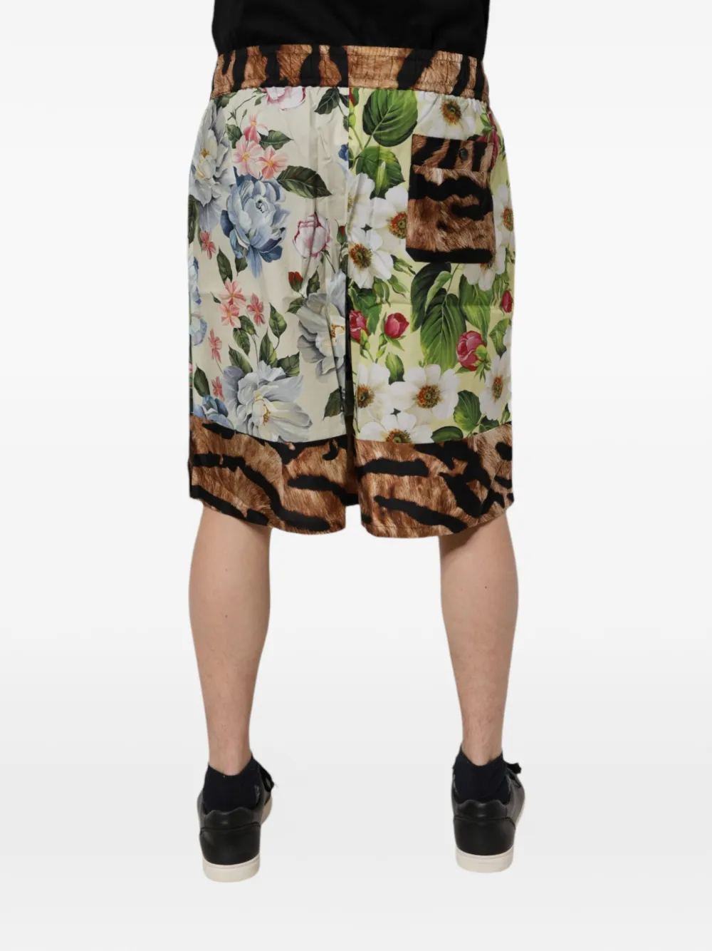 Dolce & Gabbana Shorts met bloemenprint Beige