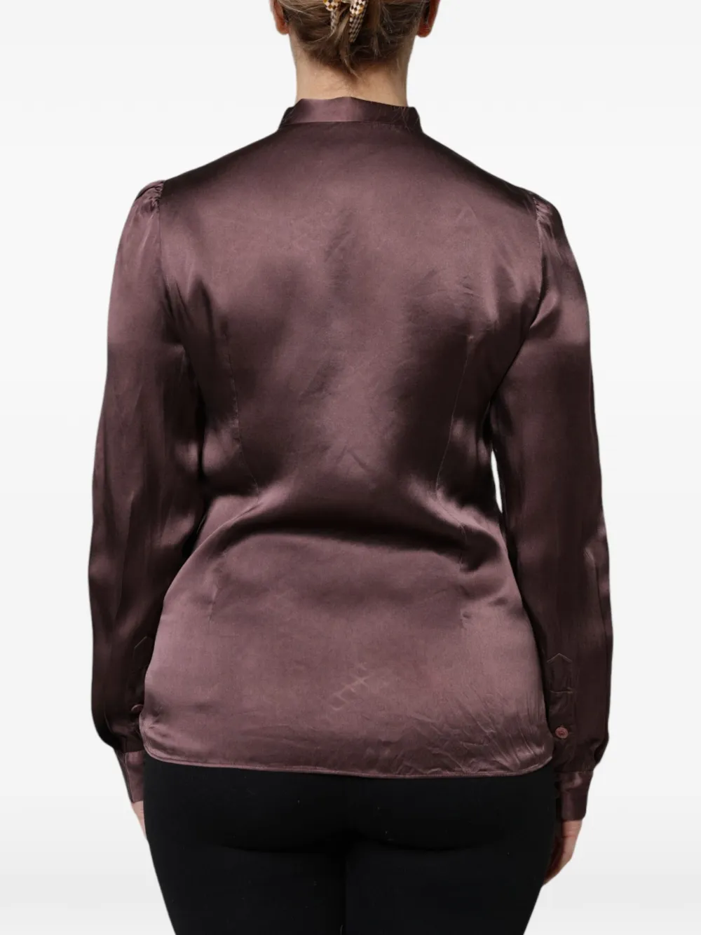 Dolce & Gabbana Blouse met strik Bruin
