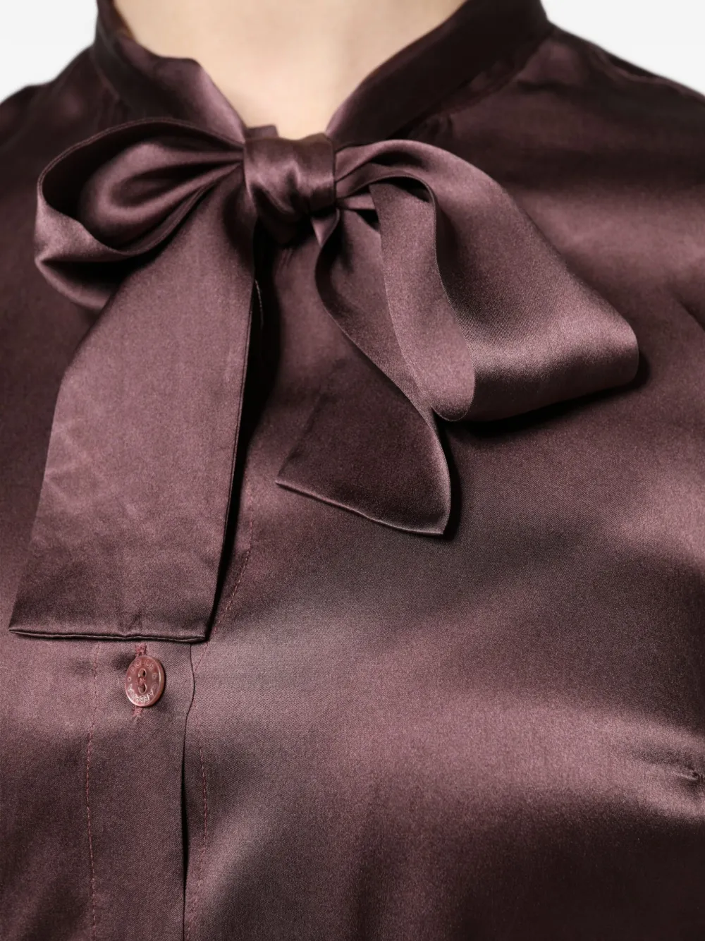 Dolce & Gabbana Blouse met strik Bruin