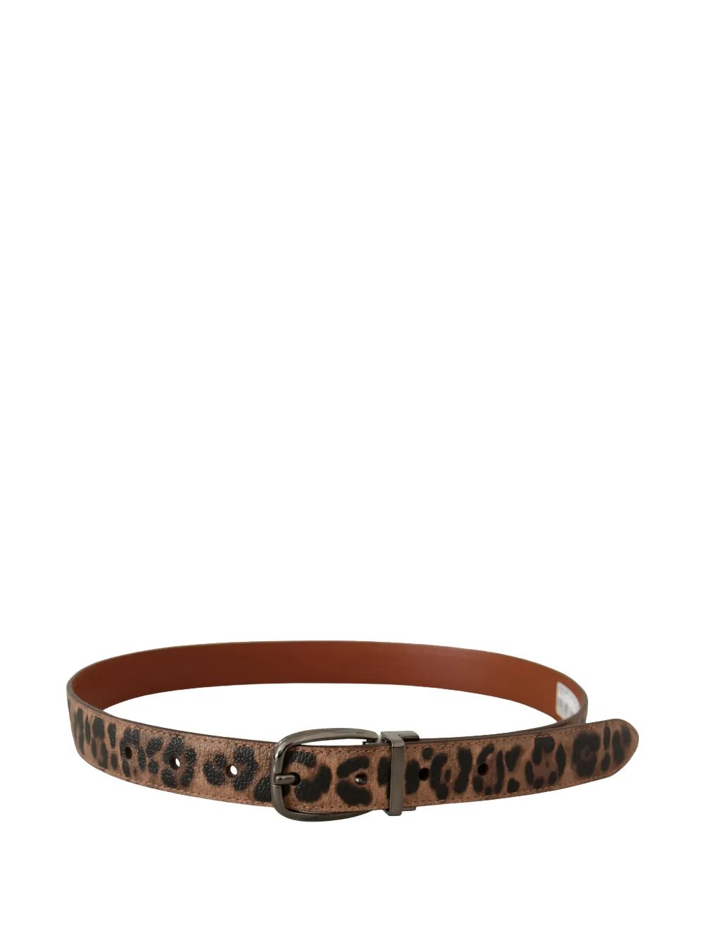 Dolce & Gabbana leopard-print buckle belt - Toni neutri
